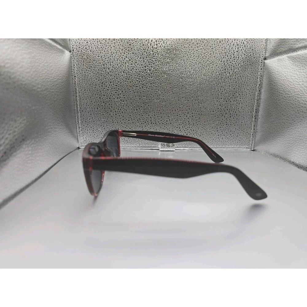 Marc Hunter 7924 Shiny Black & Red Tortoise Men’s Square Sunglasses 55-17-140